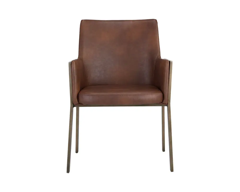Liana Brown Upholstered Arm Chair Liana Brown Upholstered Arm Chair