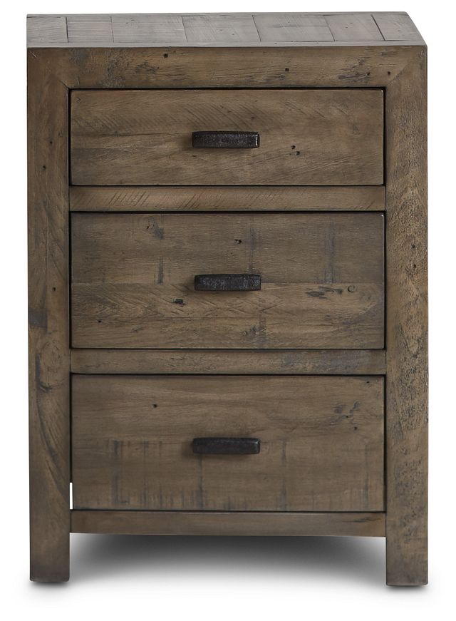 Seattle Gray 3-drawer Nightstand