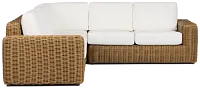 Mallorca Brown White Small Two-arm Sectional