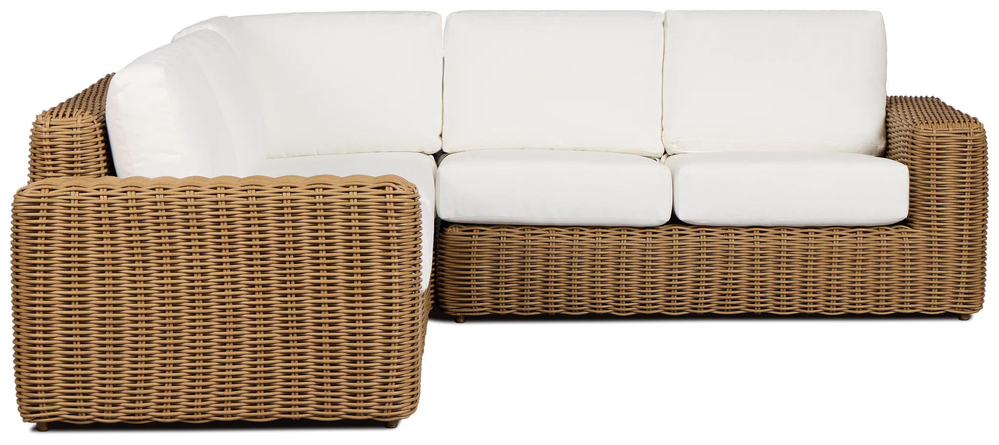 Mallorca Brown White Small Two-arm Sectional