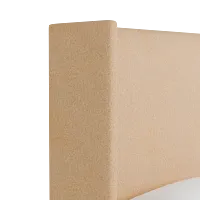 Captiva Merino Taupe 60" Upholstered Shelter Bed