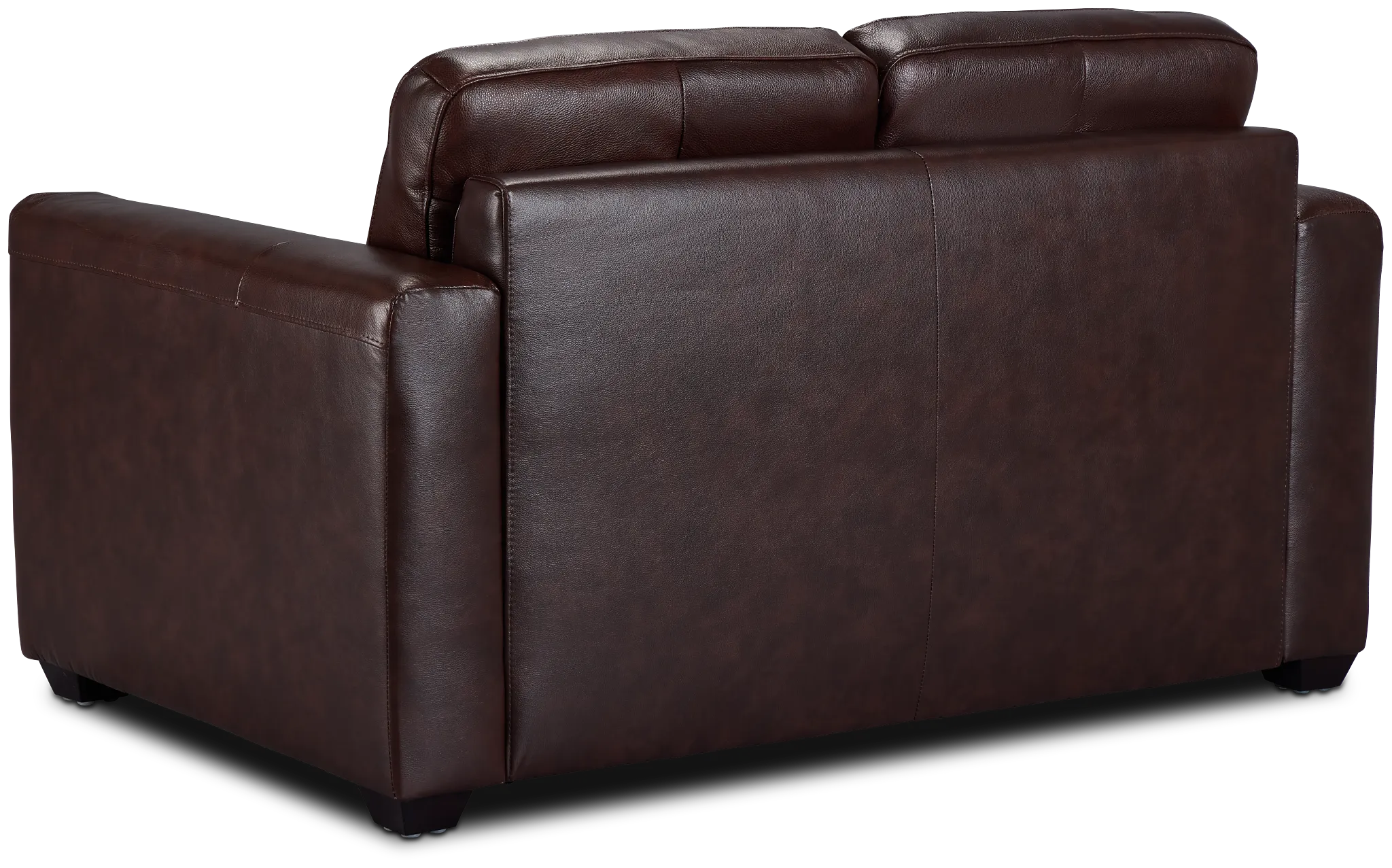 Lane Medium Brown Lthr/vinyl Loveseat