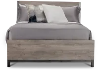 Evanston Gray Panel Bed