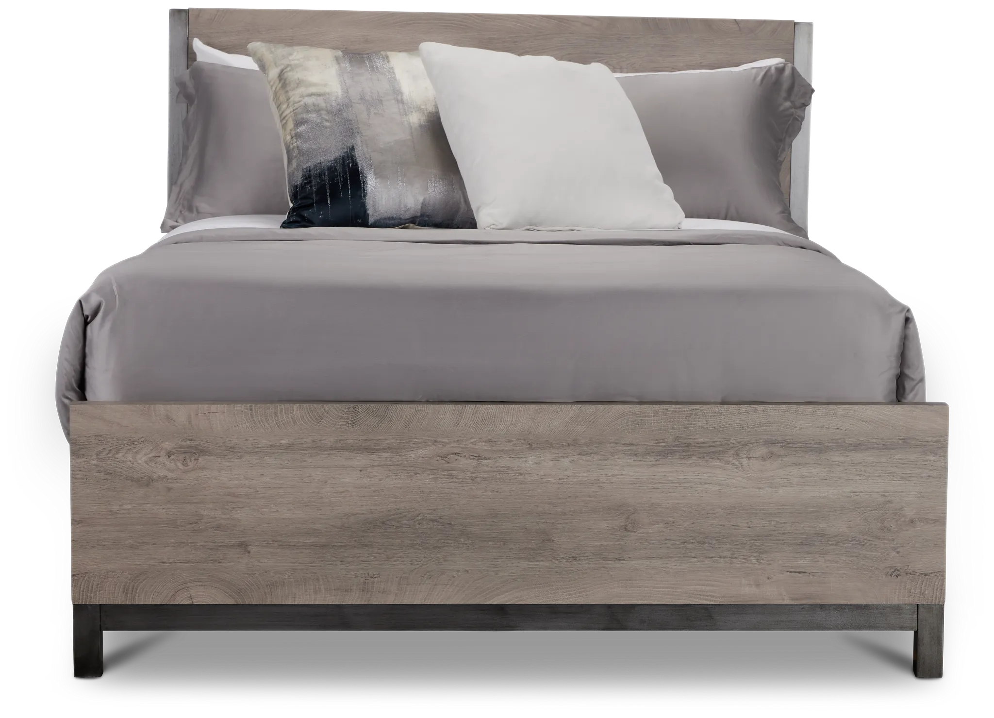 Evanston Gray Panel Bed