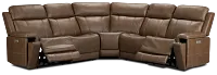 Jayden Brown Micro Small Two-arm Power Reclining Sectional