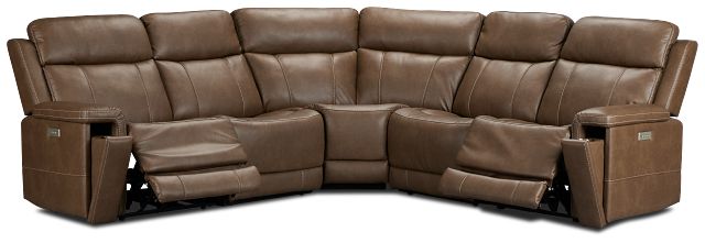 Jayden Brown Micro Small Two-arm Power Reclining Sectional