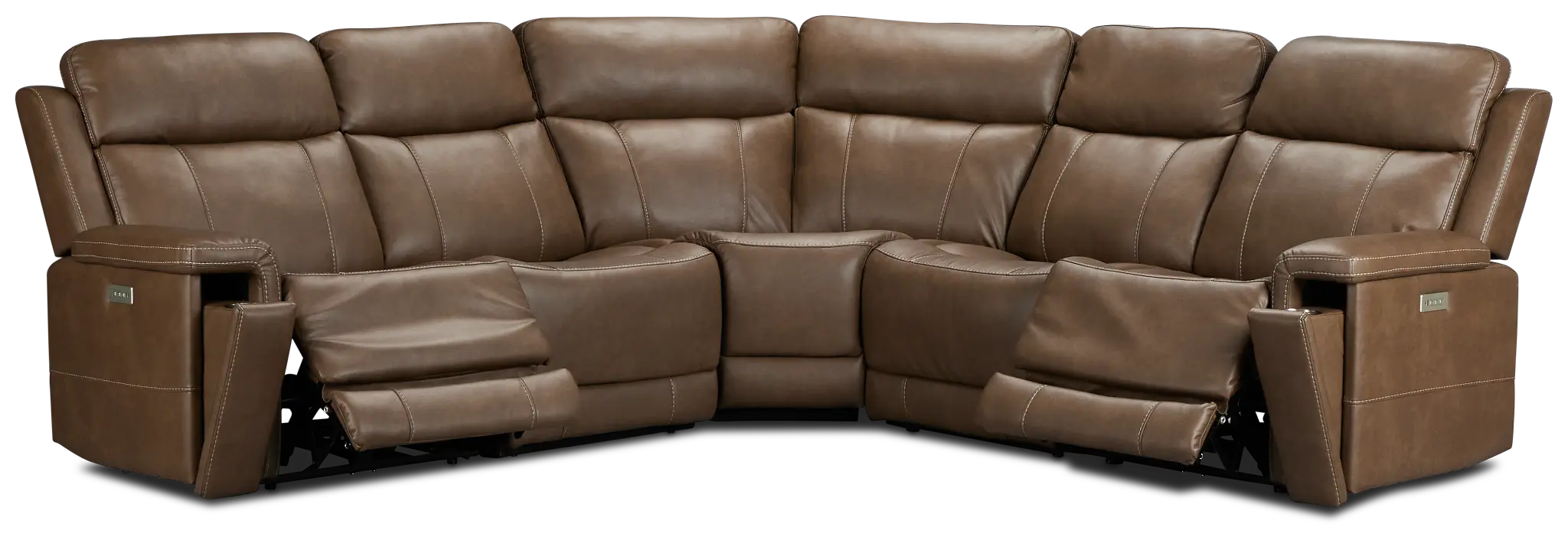 Jayden Brown Micro Small Two-arm Power Reclining Sectional Jayden Brown Micro Small Two-arm Power Reclining Sectional
