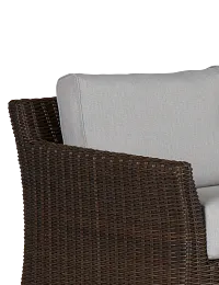 Southport Gray Woven Small Two-arm Sectional