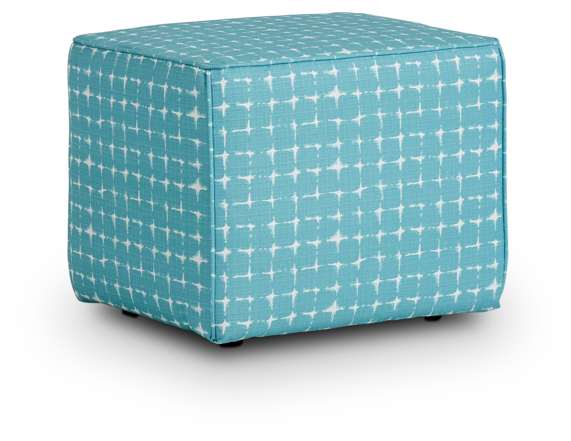 Neptune Teal Indoor/outdoor Accent Ottoman