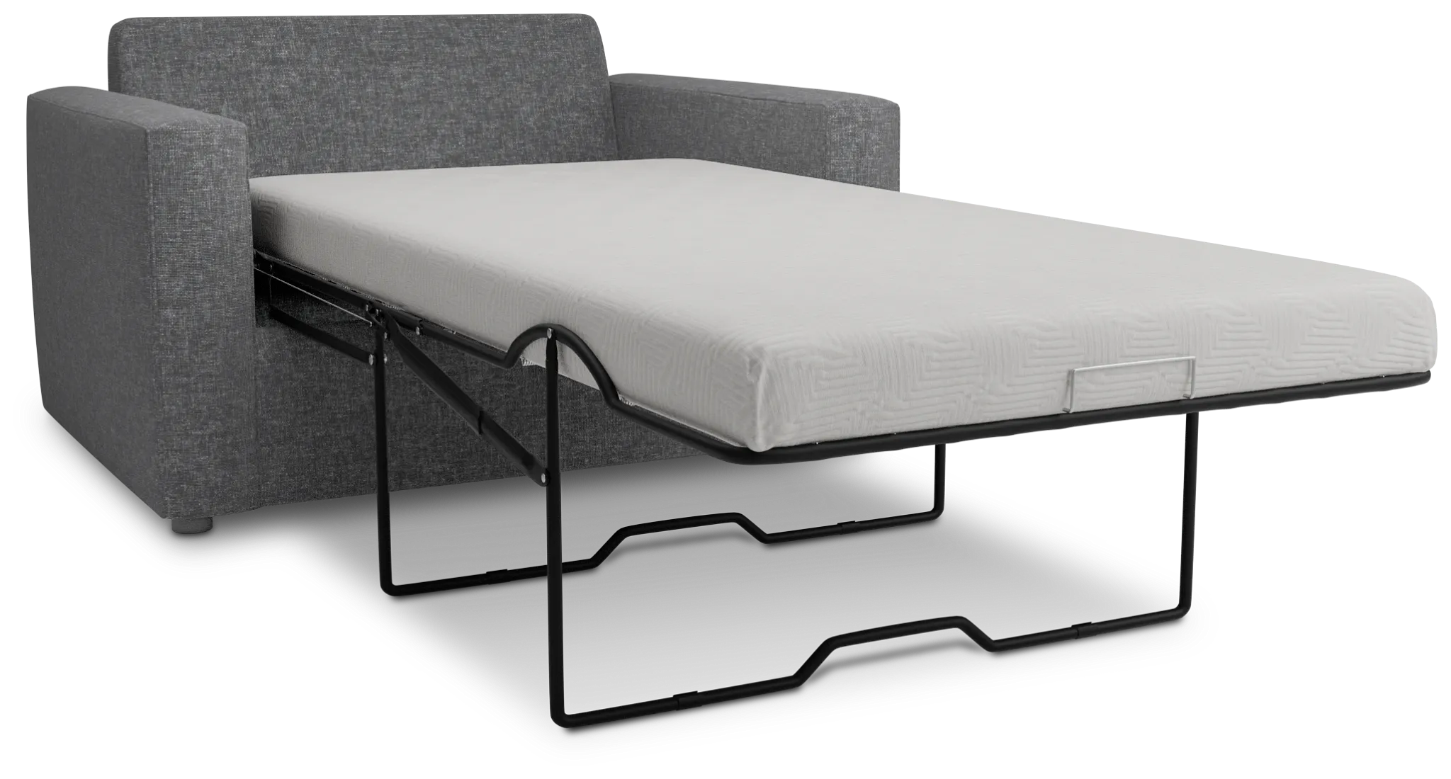 Siesta Delray Dark Gray Fabric Cooling Memory Foam Sleeper