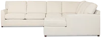 Tate Light Beige Fabric Large Right Chaise Sectional