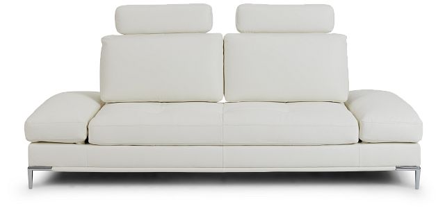 Camden White Micro Sofa With Detachable Headrests (1)