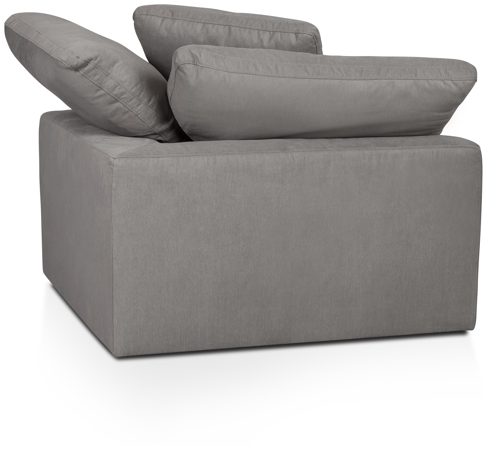 Nixon Light Gray Fabric Corner Chair