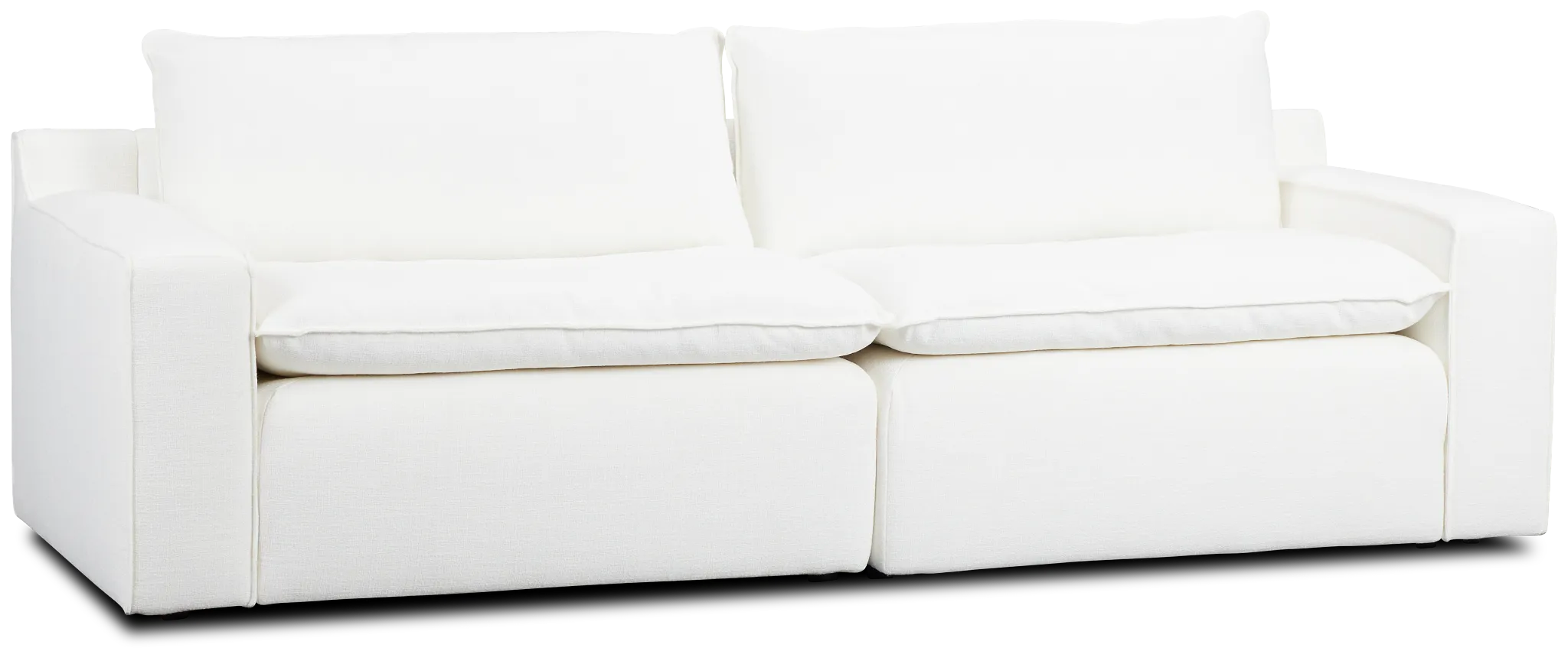 Aurora White Micro Sofa