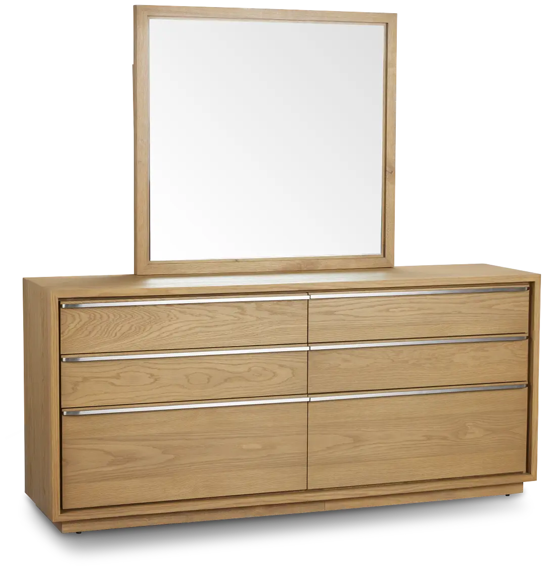 Haven Light Tone Dresser & Mirror Haven Light Tone Dresser & Mirror