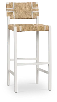 Nantucket Light Tone Woven 30" Woven Barstool