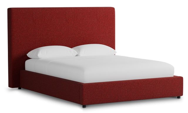 Grayton Elite Red 54" Upholstered Platform Bed