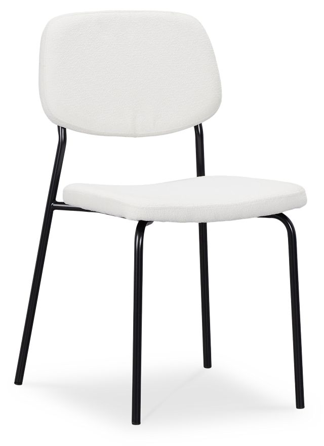 Andover White Upholstered Side Chair