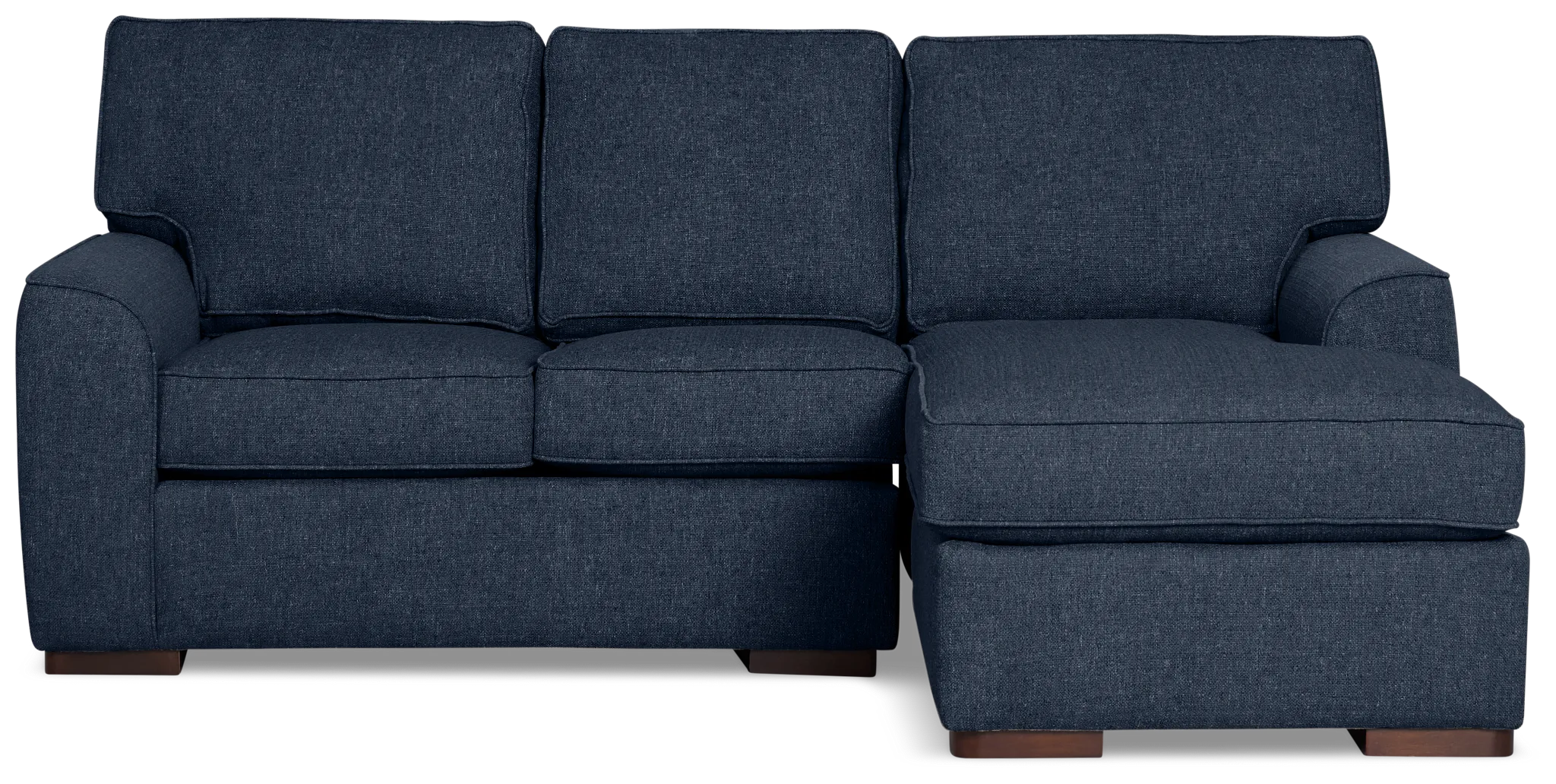 Sinclair Dark Blue Fabric Right Chaise Sectional