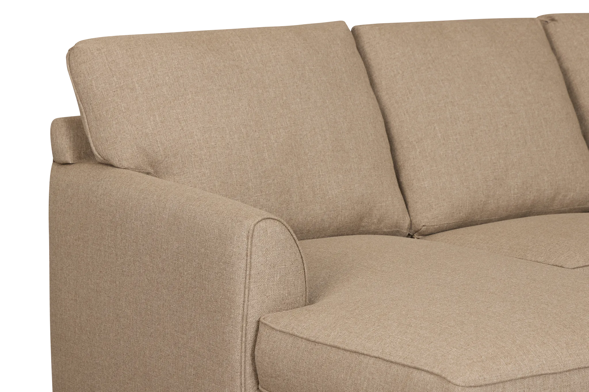 Tate Brown Fabric Medium Left Chaise Sectional