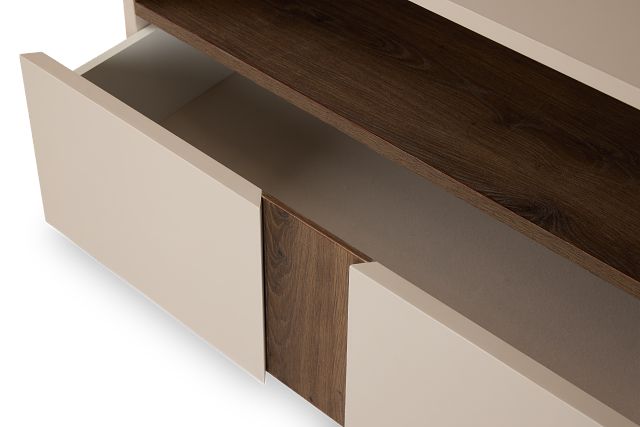 Brasilia Light Beige 1-drawer Nightstand