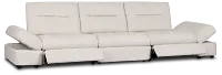 Mila Light Beige Fabric 3-piece Modular Power Sofa