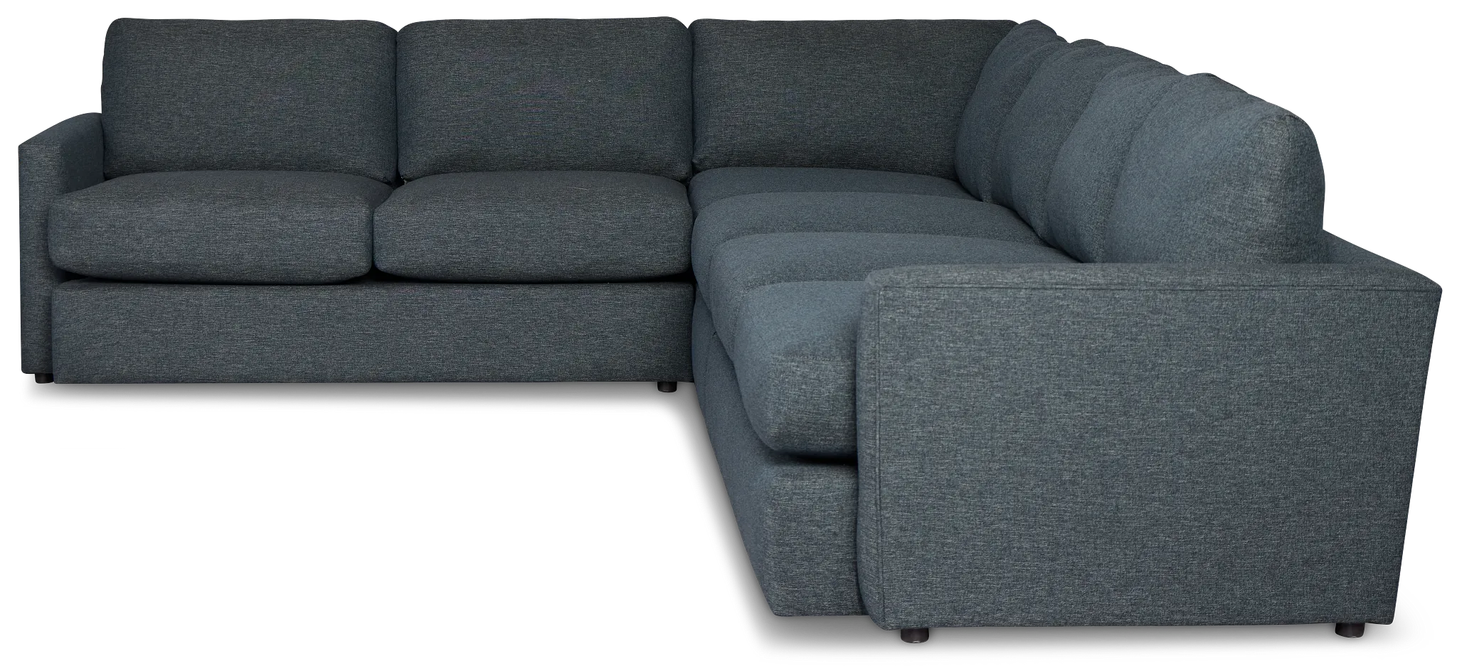 Noah Dark Blue Fabric Medium Two-arm Sectional