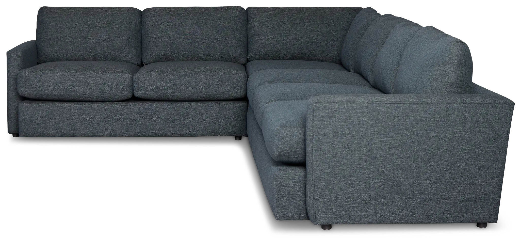 Noah Dark Blue Fabric Medium Two-arm Sectional Noah Dark Blue Fabric Medium Two-arm Sectional