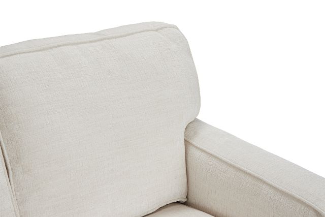 Andie White Fabric Sofa
