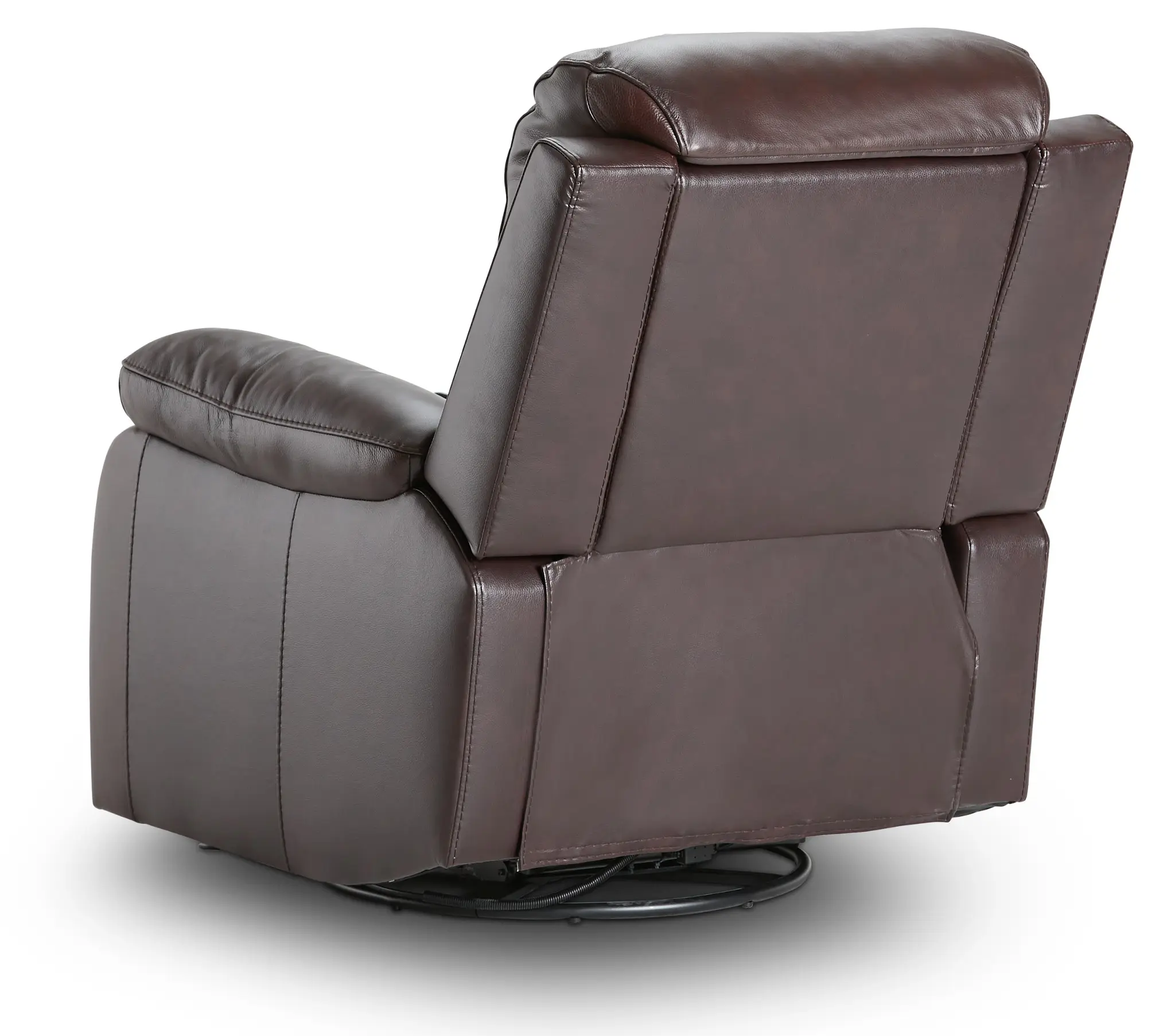 Mason Brown Leather Swivel Glider Recliner Mason Brown Leather Swivel Glider Recliner