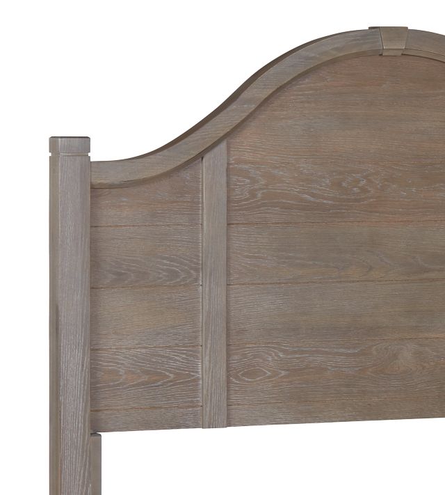 Bungalow Mid Tone Arched Panel Bed