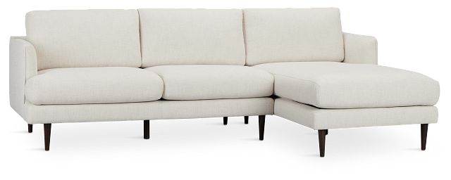 Easton Light Beige Fabric Right Chaise Sectional