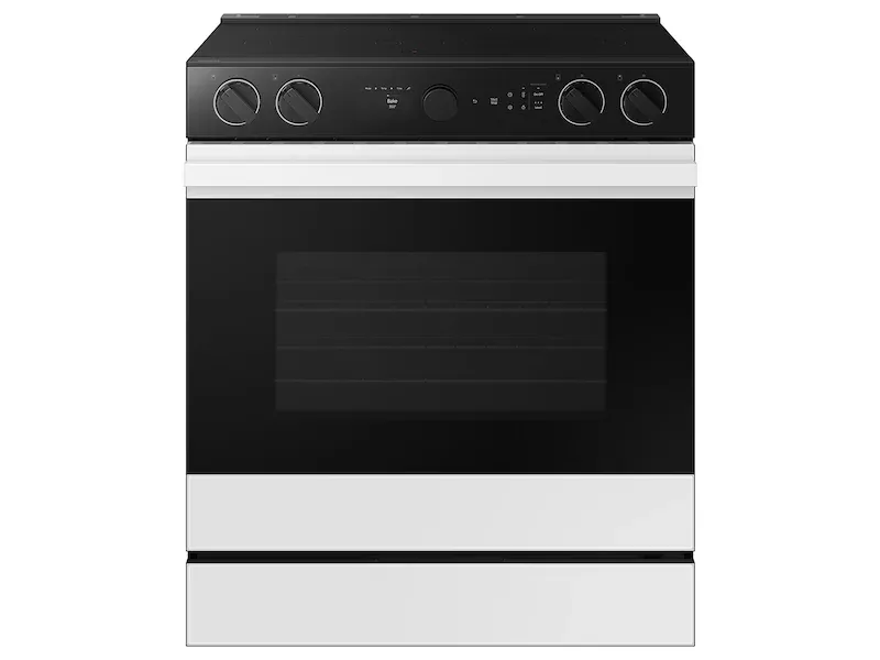 Samsung Bespoke Series White Electric Range