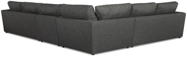 Brantley Dark Gray Fabric Medium Two-arm Sectional