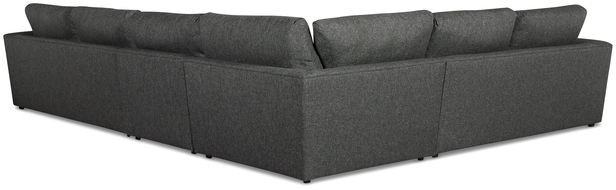 Brantley Dark Gray Fabric Medium Two-arm Sectional