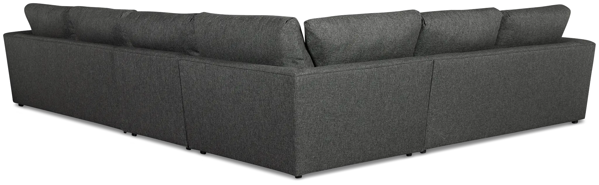 Brantley Dark Gray Fabric Medium Two-arm Sectional Brantley Dark Gray Fabric Medium Two-arm Sectional