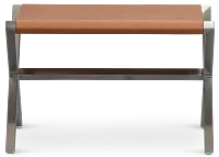 Haven Brown Chrome Stool