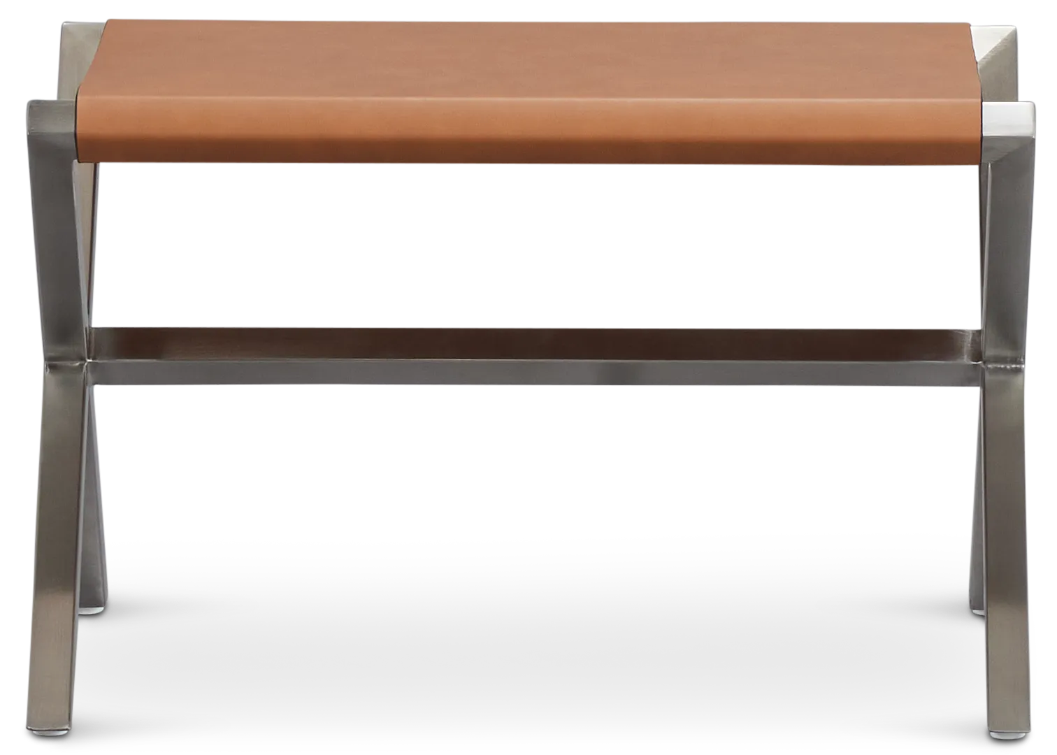 Haven Brown Chrome Stool