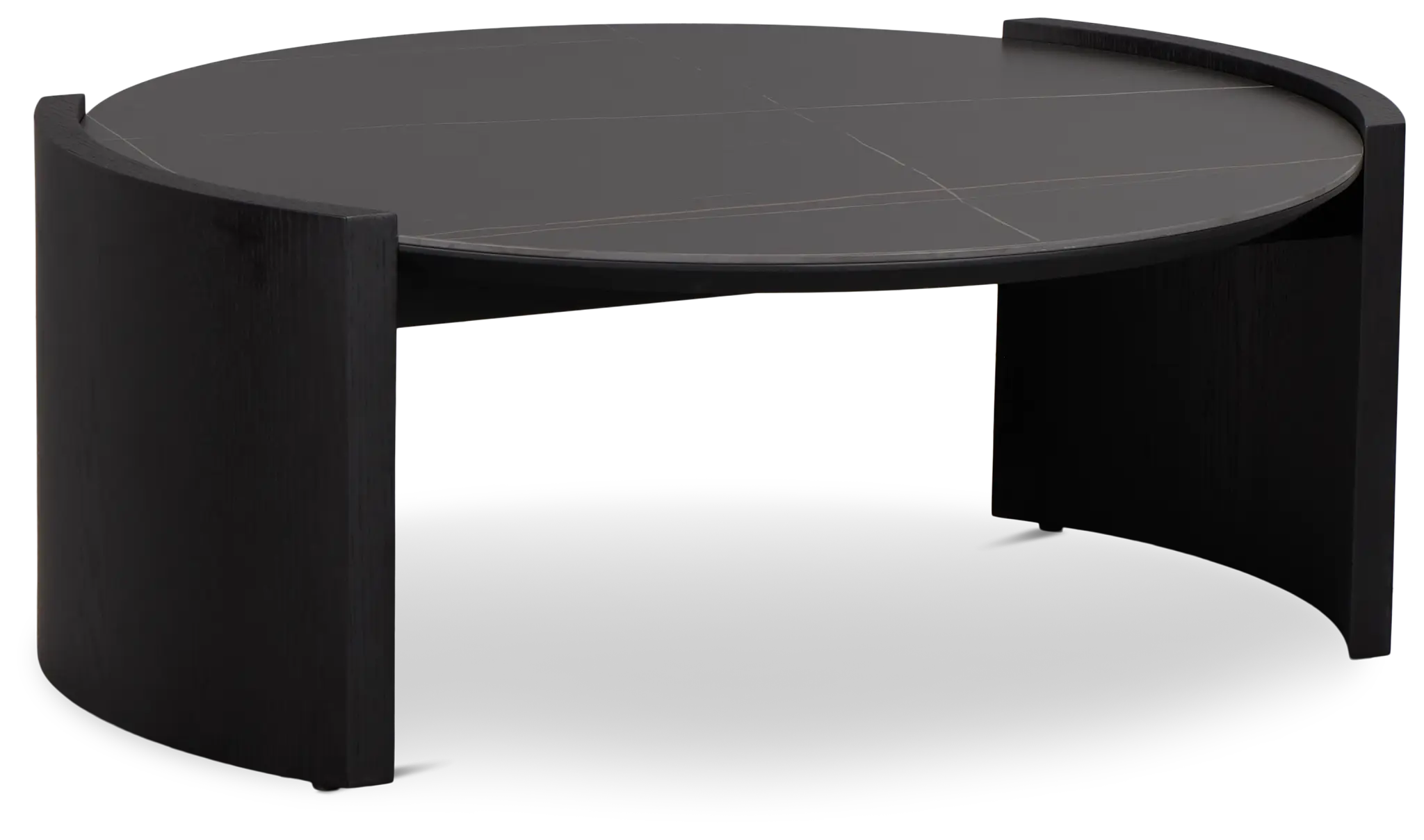 Nomad Black Ceramic Round Coffee Table Nomad Black Ceramic Round Coffee Table