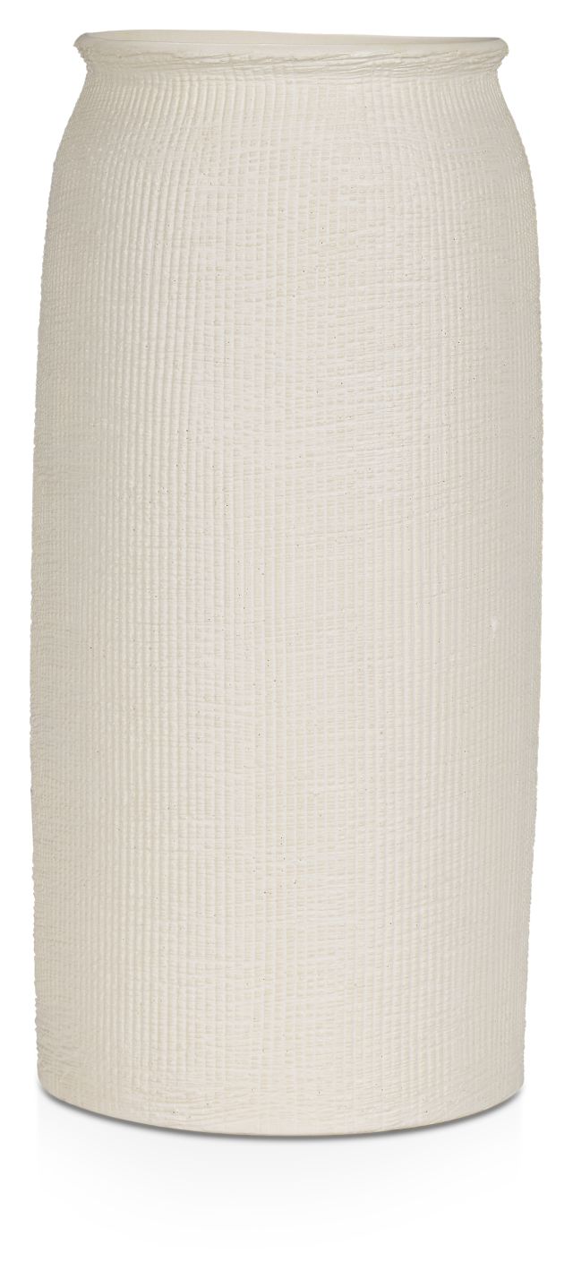 Cari White Medium Vase