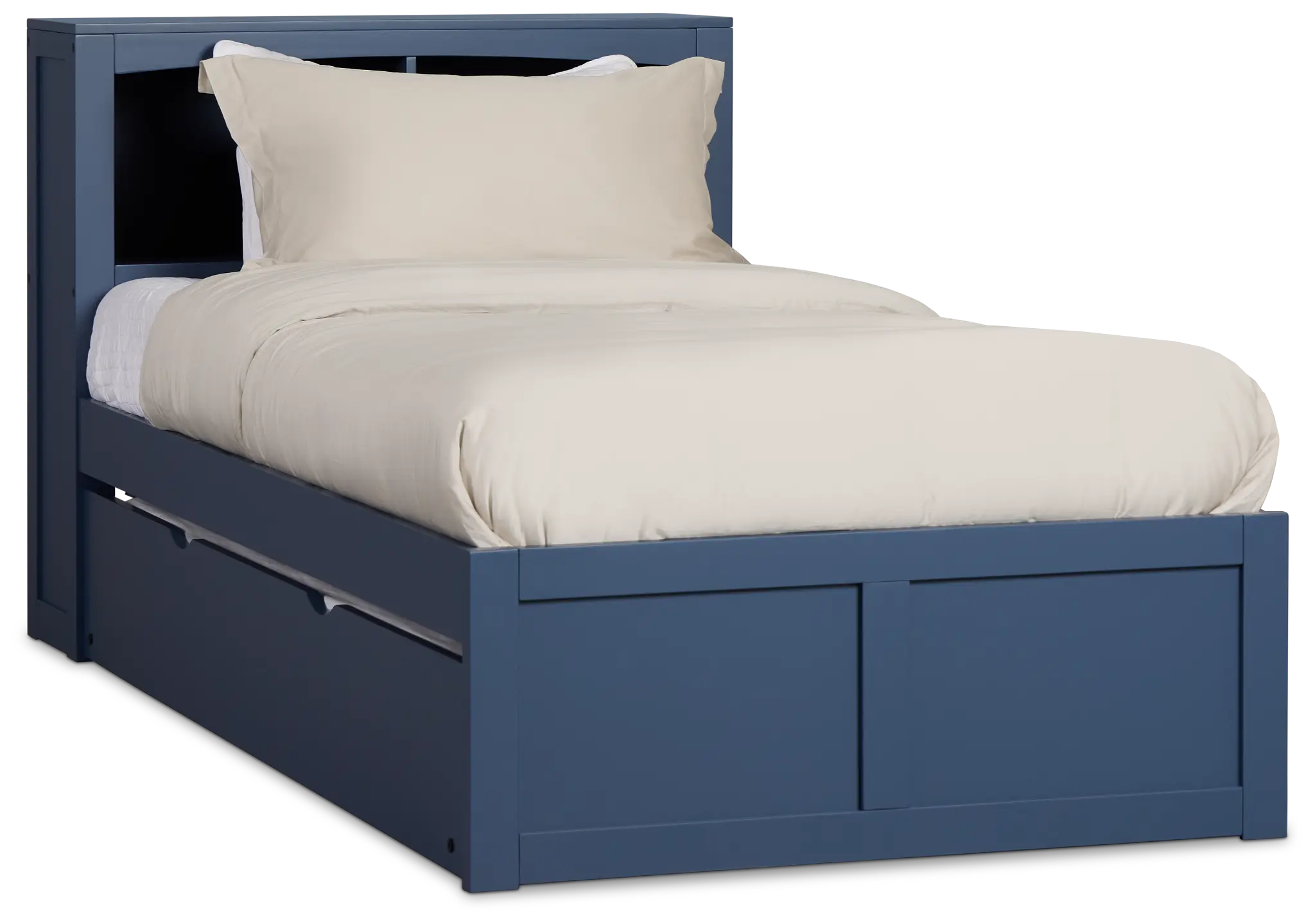 Charleston Dark Blue Bookcase Trundle Bed Charleston Dark Blue Bookcase Trundle Bed
