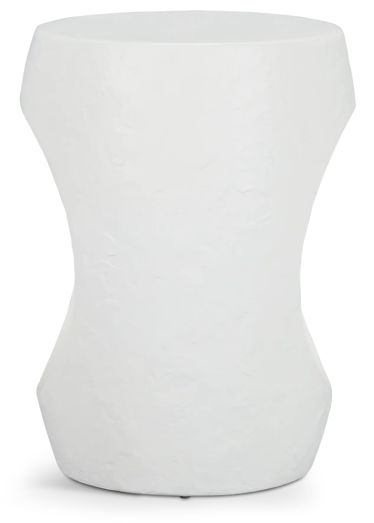 Malibu White Round End Table Malibu White Round End Table