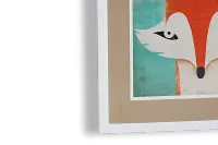 Fox Orange Framed Wall Art