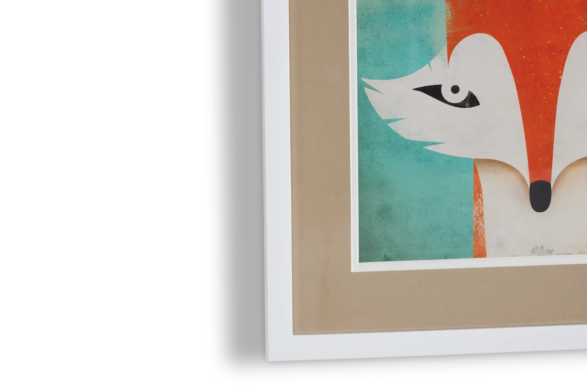 Fox Orange Framed Wall Art Fox Orange Framed Wall Art