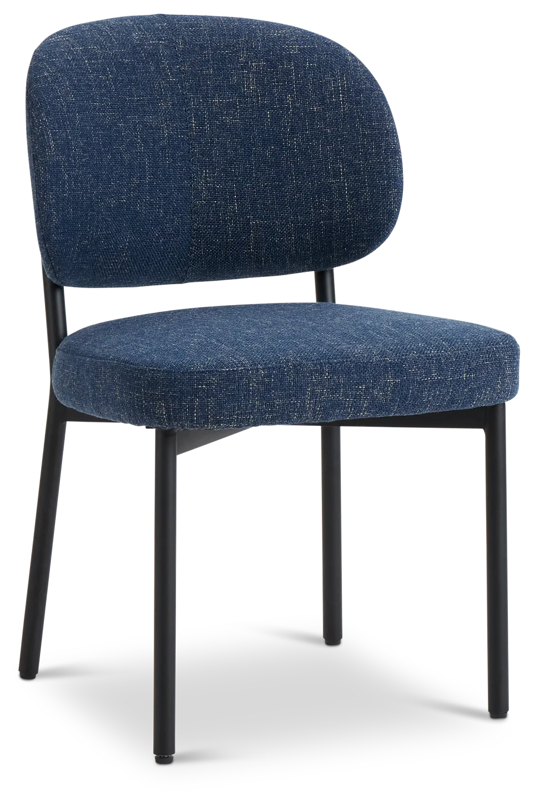 Chicago Dark Blue Upholstered Side Chair