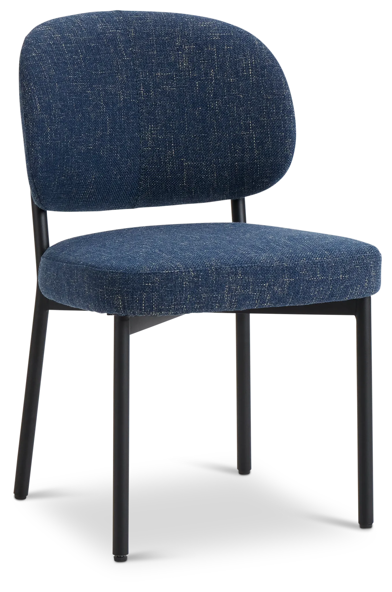 Chicago Dark Blue Upholstered Side Chair