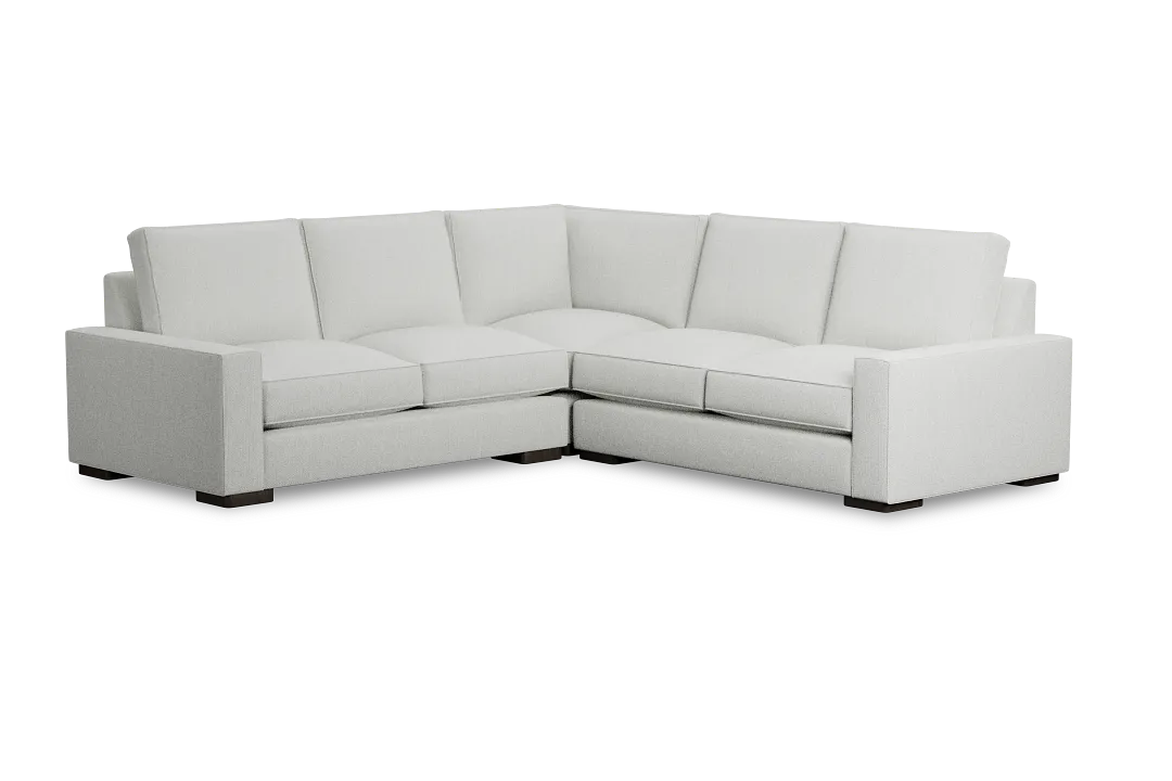 Edgewater Revenue White Small Two-arm Sectional