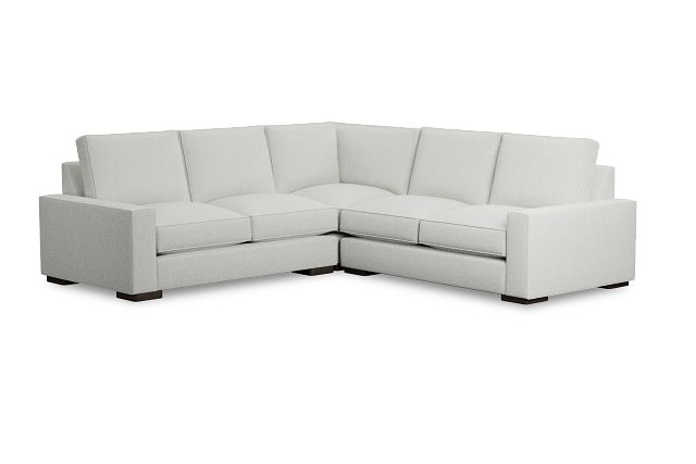 Edgewater Revenue White Small Two-arm Sectional