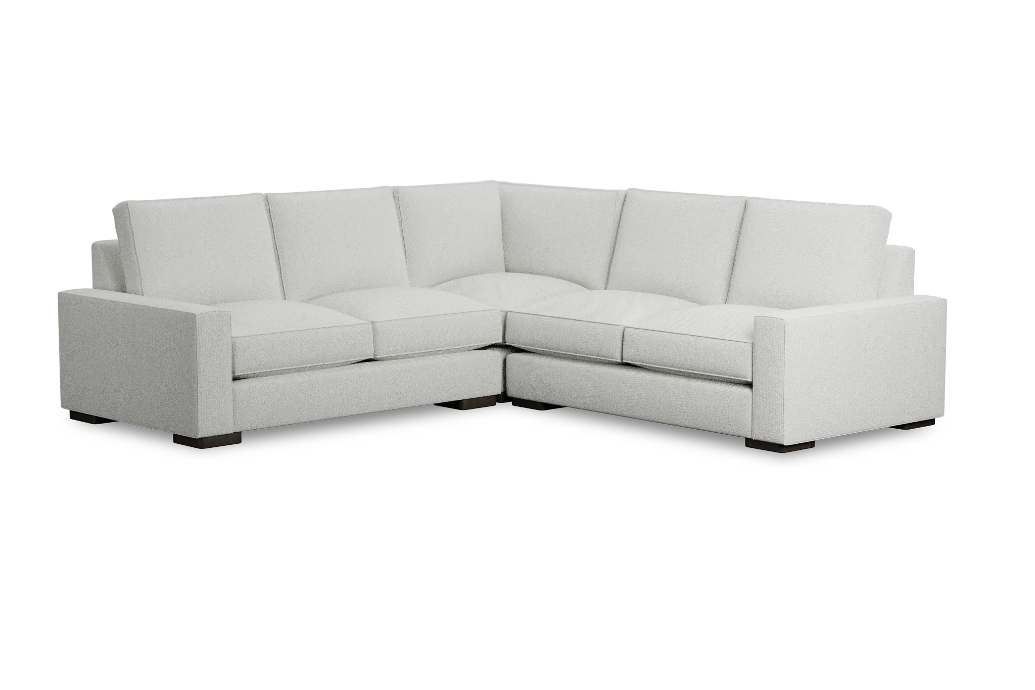 Edgewater Revenue White Small Two-arm Sectional