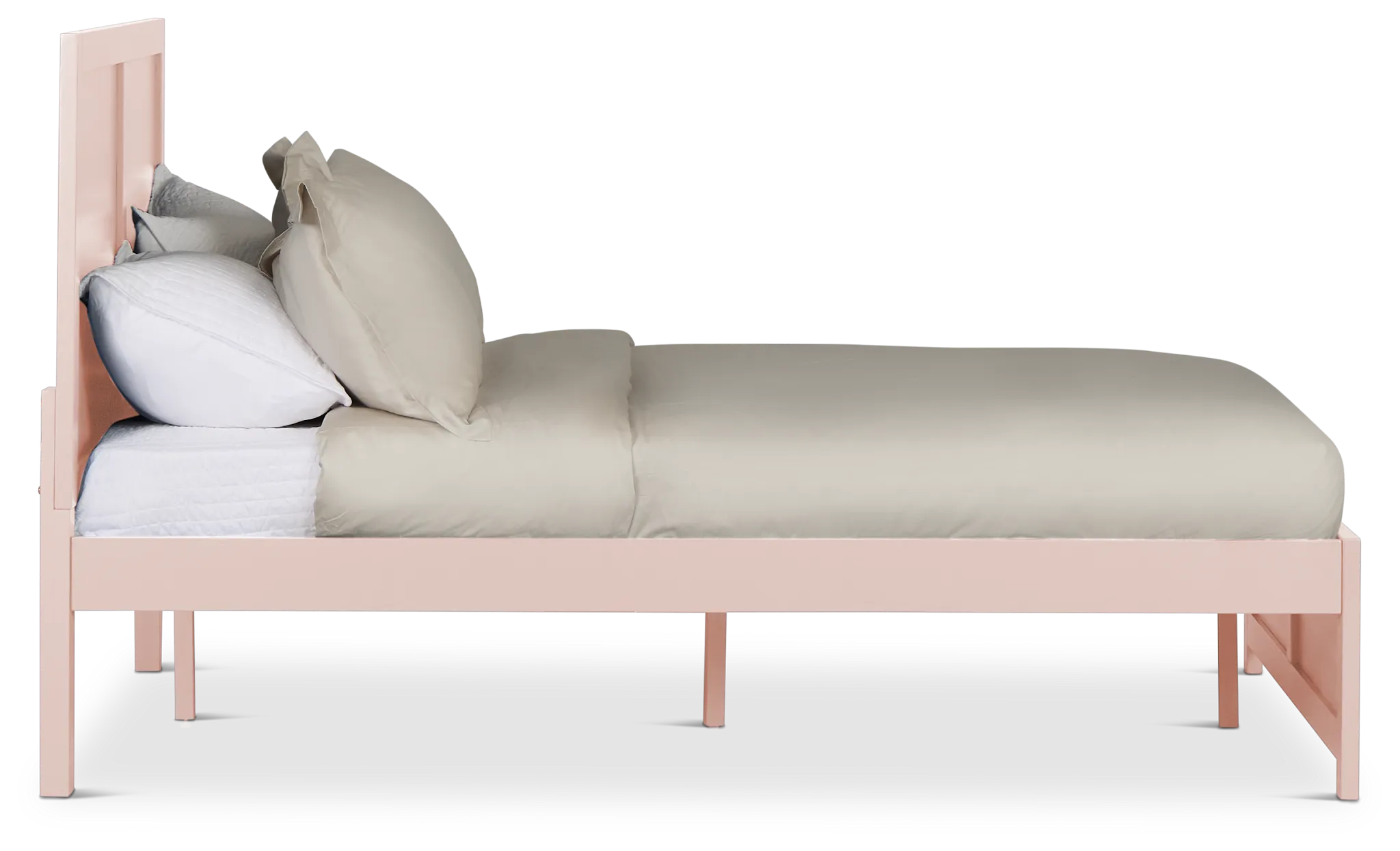 Charleston Pink Panel Bed